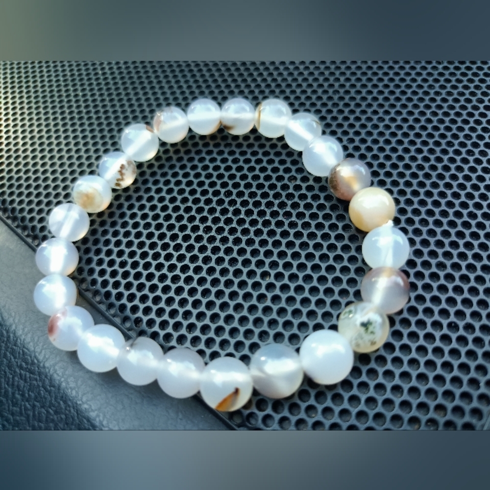 Dendritic Agate crystal bracelet